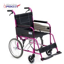 MIKI三貴手動(dòng)輪椅車MC-43K 粉色車架