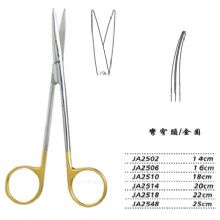 金鐘精細剪14cm JA2502 14cm 彎窄頭 金圈