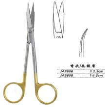 金鐘精細(xì)手術(shù)剪彎尖 JA2608 14.5cm 彎尖（解剖）