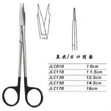金鐘精細手術剪直尖 JLC110 11.5cm 直尖 刃口開齒（解剖）