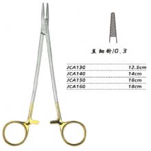 金鐘硬質合金鑲片持針鉗直 細針 JCA130 12.5cm 直 細針 0.3