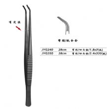 金鐘組織鑷彎形 凹凸齒 JYG240 28cm  1.8×3（鈦）