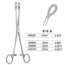 金鐘海綿鉗彎有齒 J34130 25cm 彎有齒 頭寬12