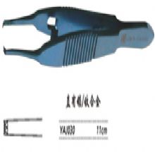 金鐘角膜固定鑷  YAJ030 11cm 直 有鎖（鈦）