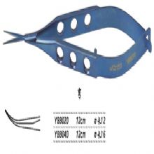 金鐘膜狀內(nèi)障剪  YBB020 12cm 彎 刃長(zhǎng) 12