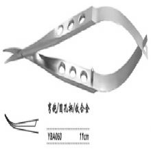 金鐘角膜剪  YBA060 彎鈍 刃長(zhǎng)12 圓孔柄（鈦）