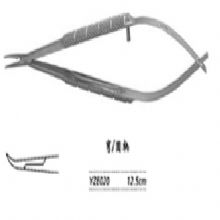 金鐘顯微眼用持針鉗圓柄 YZE020 12.5cm 彎 圓柄