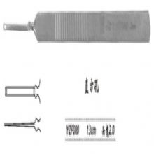 金鐘虹膜拉鉤  YZF080 13cm 直方孔 頭寬2