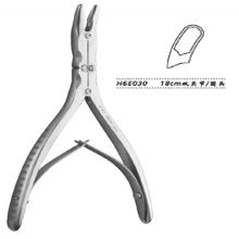 金鐘乳突咬骨鉗  H6E030 18cm 雙關(guān)節(jié) 圓頭