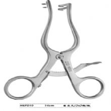 金鐘乳突牽開器  H6F010 14cm 固定式 2×2鉤銳