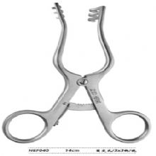 金鐘乳突牽開器  H6F040 14cm 固定式 3×3鉤鈍