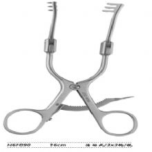 金鐘乳突牽開器  H6F090 16cm 活動式 3×3鉤銳