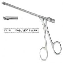 金鐘鼻組織鉗圓頭 H7D120 16cm 管式 上彎30° 長圓頭 帶吸引 寬3H7版鼻組織鉗