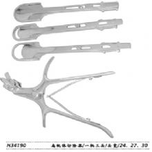 金鐘扁桃體切除器H34190 一柄三頭 頭寬（24、27、30）其他喉用器械