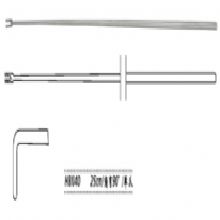 金鐘顯微喉鉤  H8I040 25cm 角彎 90° 單爪