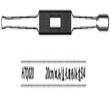 金鐘鼻剝離器 直長圓形 H7Q020 20cm雙頭 直長圓形 頭寬5/4H7版鼻剝離器