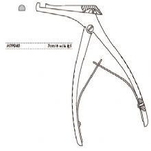 金鐘上頜竇止血鉗  H7P040 7cm平口 頭寬5H7版上頜竇止血鉗