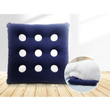 樂惠九孔充氣坐墊42*42cm 深藍色