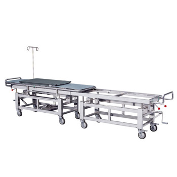 華瑞醫(yī)用轉(zhuǎn)移車（新級不銹鋼縱橫醫(yī)用轉(zhuǎn)移車）B022 II型 3310×530×580-870mm