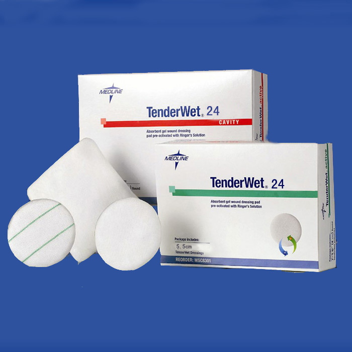 德國(guó)保赫曼德濕威長(zhǎng)效濕療傷口敷料Tenderwet 24  round（圓形） 5.5cm 貨號(hào)：6094670   