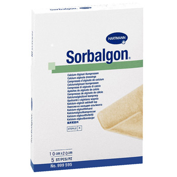 德國保赫曼德濕康藻酸鈣傷口敷料  Sorbalgon 10x20cm 貨號：9995891   