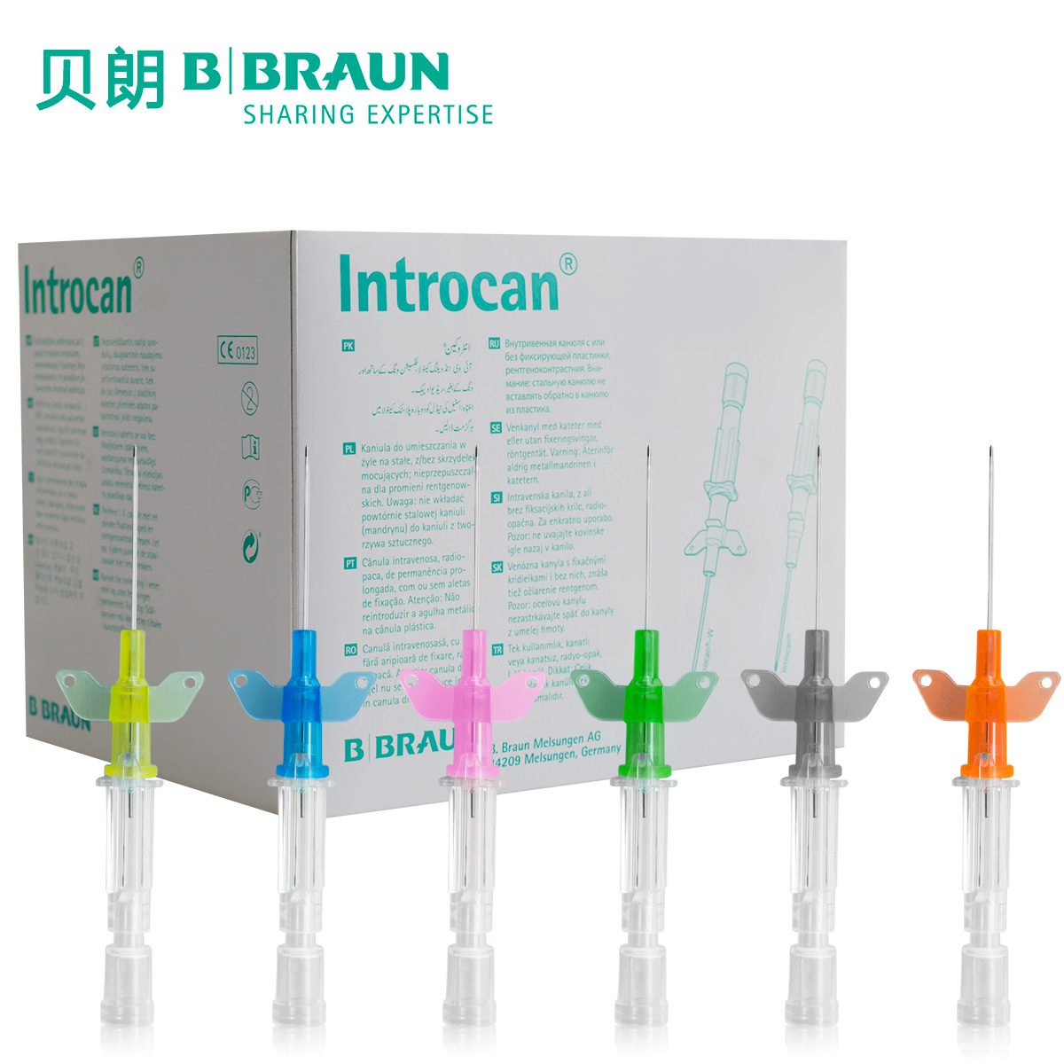 德國(guó)貝朗動(dòng)靜脈留置針I(yè)ntrocan-W英初康 帶翼 18G 針頭1.3×32mm 綠色 貨號(hào)4254325B