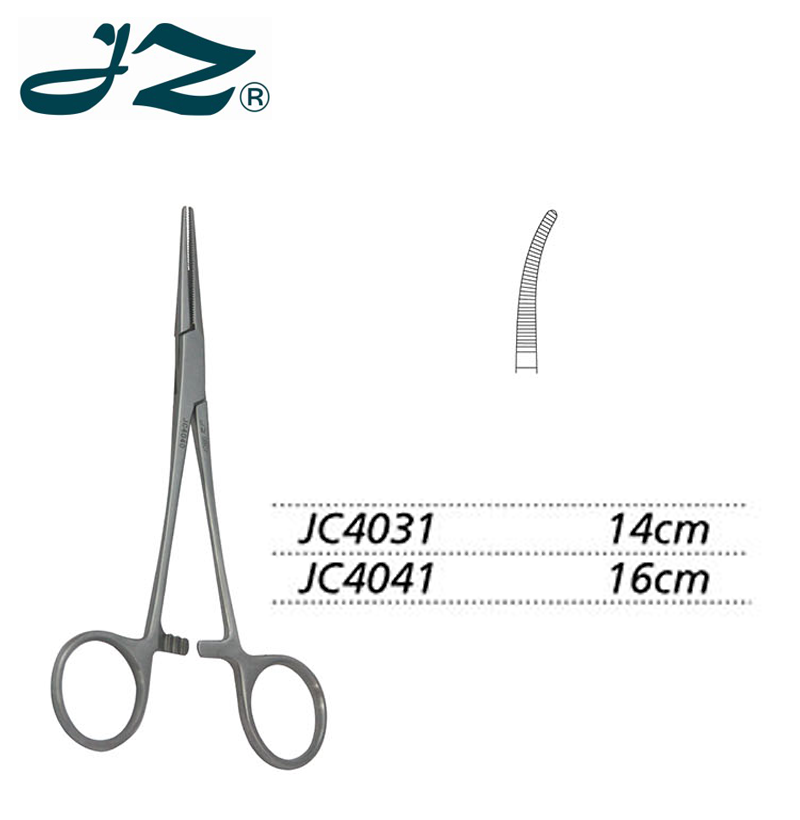 金鐘止血鉗彎全齒 JC4031 14cm 彎全齒（克氏）