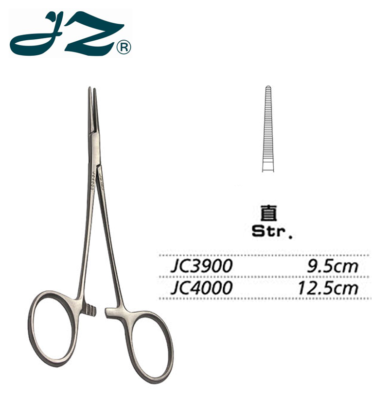 金鐘無鍍層止血鉗  JC3900 9.5cm 直全齒（哈氏）