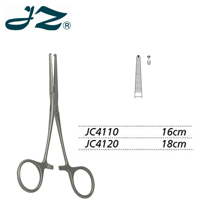 金鐘止血鉗直有鉤 JC4110 16cm 直有鉤（羅-奧氏）