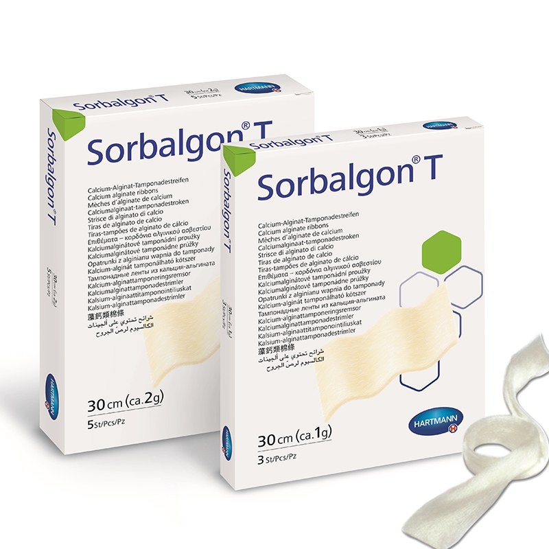 德國保赫曼德濕康藻酸鈣傷口敷料  Sorbalgon T型 1g/30cm