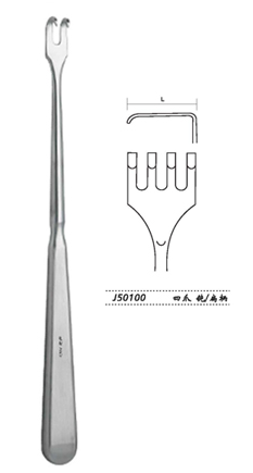 金鐘創(chuàng)口鉤扁柄 J50100 四爪 鈍 扁柄
