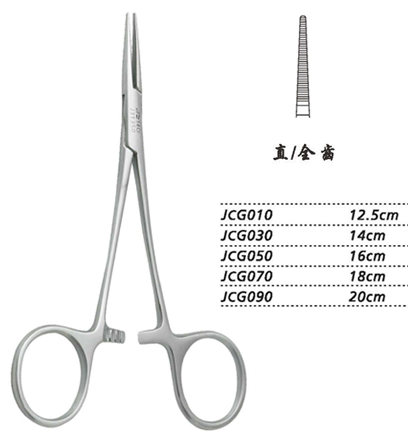 金鐘止血鉗精細(xì) JCG030 14cm 直全齒 （精細(xì)）