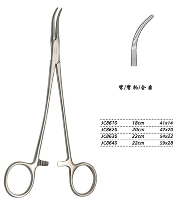 金鐘分離結(jié)扎鉗18cm JC8610 18cm 41×14全齒 彎柄
