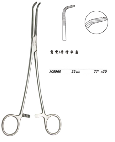 金鐘分離結(jié)扎鉗22cm JC8960 22cm 77°×20帶槽半齒