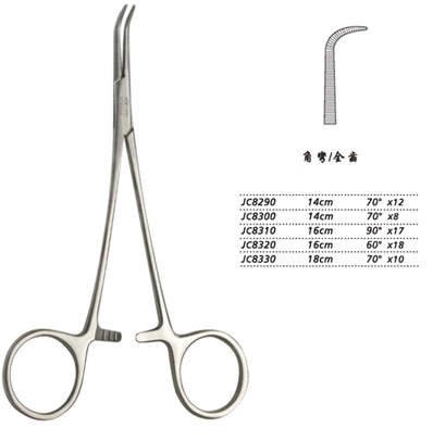 金鐘分離結(jié)扎鉗14cm JC8290 14cm 70°×12全齒