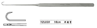 金鐘動脈瘤針  YZL030 18cm 半圓彎