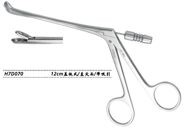 金鐘鼻組織鉗尖頭 H7D070 12cm 直尖頭 帶吸引 寬3.8