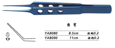 金鐘縫線結(jié)扎鑷角彎 YAB080 8.5cm 角彎 鉤深0.2