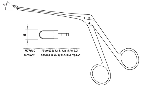 金鐘鼻咬切鉗H7F020 13cm 蓋板式 上彎45° 長圓頭 寬4.2