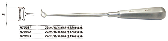 金鐘鼻增殖體刮匙無鉤 H7U031 無鉤 頭寬15