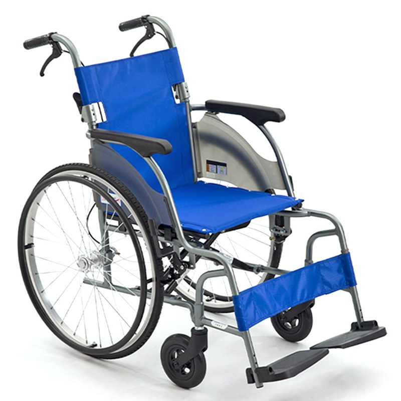 MIKI三貴手動輪椅車CRT-1 藍色  A-19B