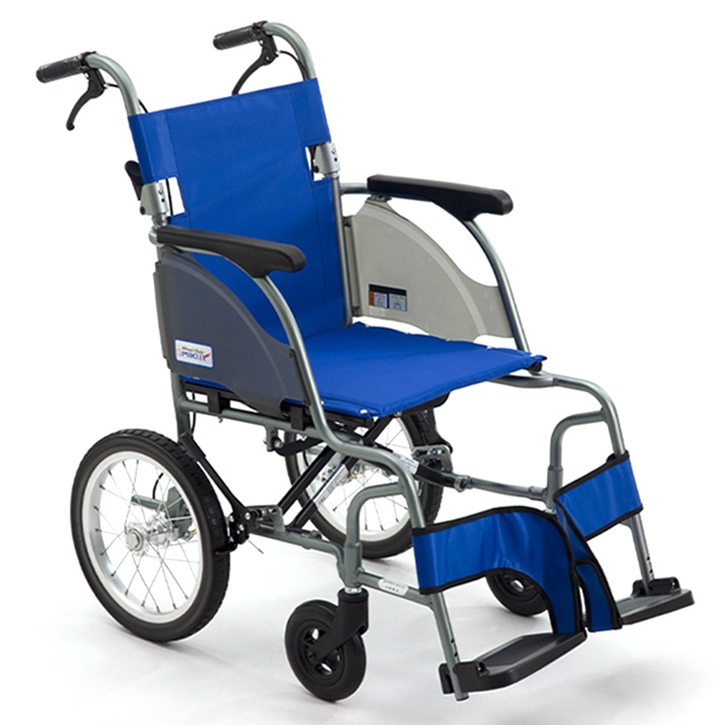 MIKI三貴手動輪椅車CRT-2  藍色 A-19B