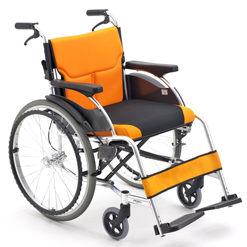 MIKI三貴手動輪椅車MCS-43JL 橙色 W3