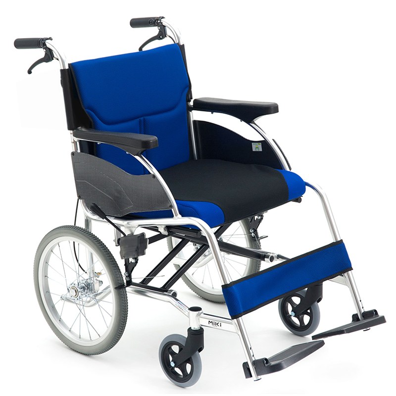 MIKI三貴手動輪椅車MCSC-43L 藍色 W4
