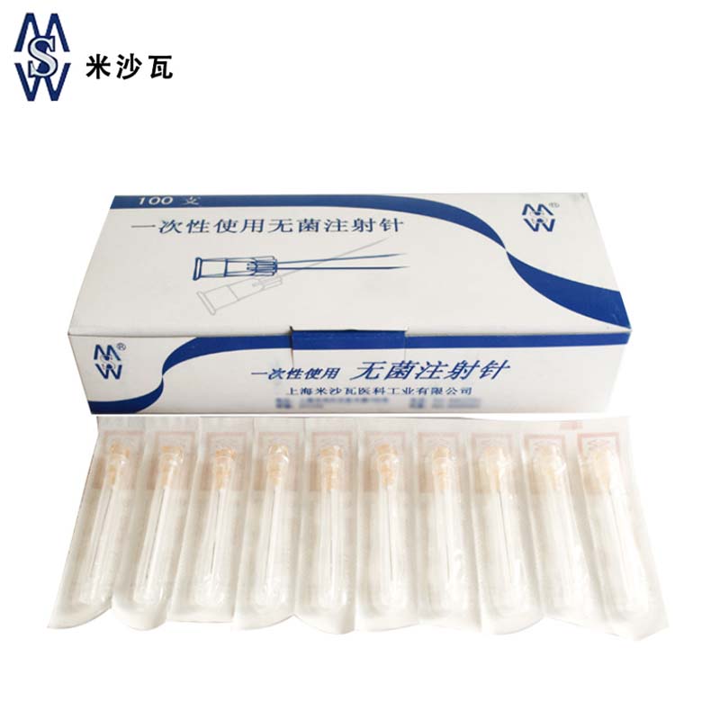 棱牌（米沙瓦）一次性使用無菌注射針  0.5＃ 0.5×38mm