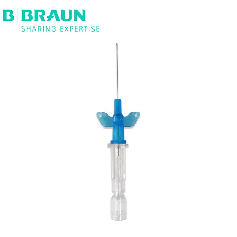 德國(guó)貝朗動(dòng)靜脈留置針I(yè)ntrocan-W英初康 帶翼 22G 針頭0.9×25mm 藍(lán)色 貨號(hào)4254090B