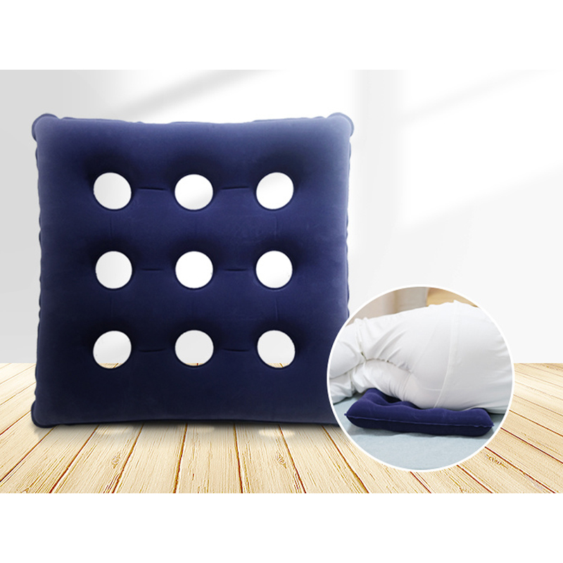 樂惠九孔充氣坐墊42*42cm 深藍(lán)色