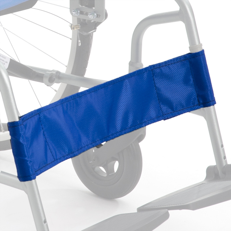 MIKI三貴手動輪椅車配件一字型護腿帶  CRT A19藍色