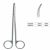 金鐘顯微剪神經(jīng)剪 N20300 18cm 彎H4 指圈柄