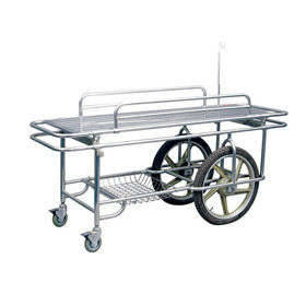 華瑞不銹鋼擔(dān)架車(chē)（二大輪，二小輪）B044 IV型 1870×730×800mm